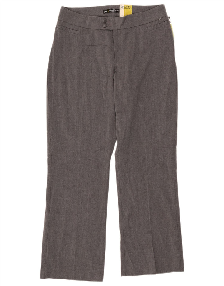 LEE Gerade Damen-Freizeithose, US 10, Größe L, W31, L28, Grau, Polyester