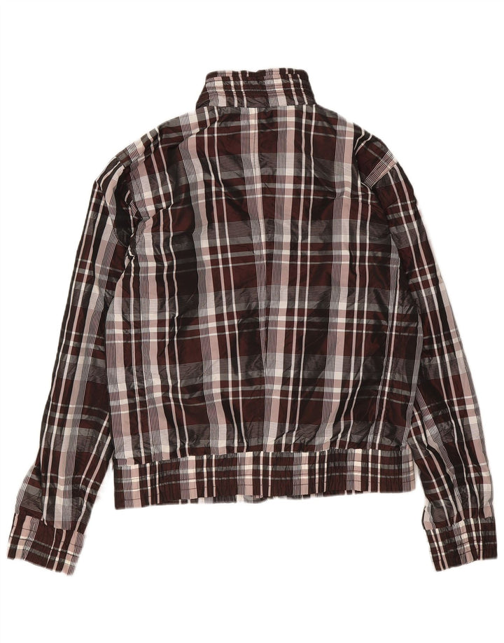 Zara Herren Bomberjacke UK 38 Medium Mehrfarbig kariertes Nylon