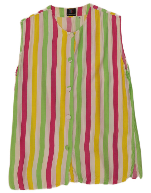 Enara Camice Damen Hemdbluse UK 14 Medium Mehrfarbig gestreift