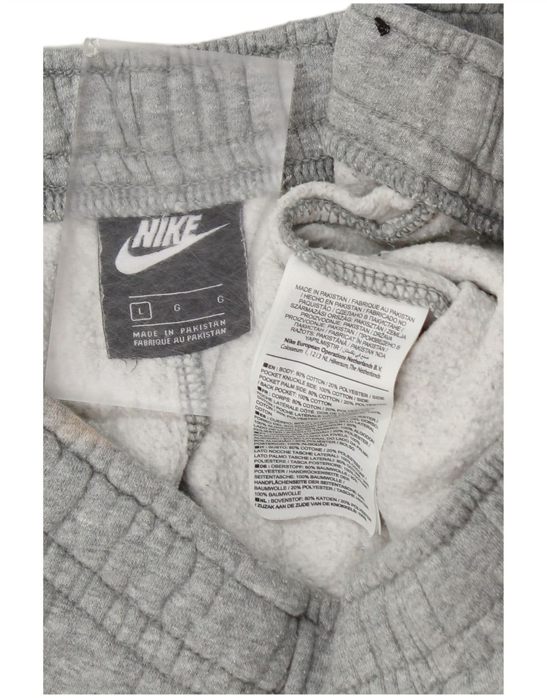 Nike Herren-Trainingshose, Jogginghose, groß, graue Baumwolle