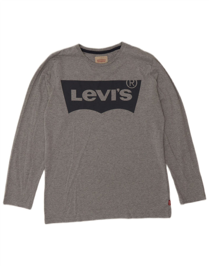 Levi's Jungen Grafik-T-Shirt-Oberteil, 13–14 Jahre, Grau