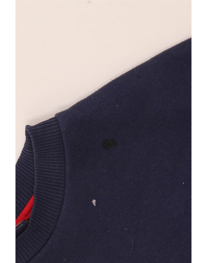 UMBRO Damen Grafik-Sweatshirt-Pullover UK 14 Medium Marineblau Polyester