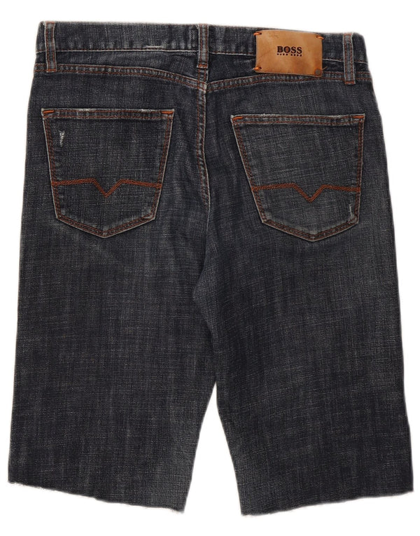 Hugo Boss Herren Jeansshorts W30 Mittelblau