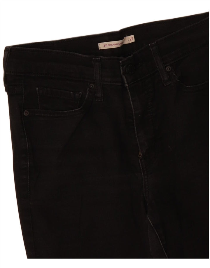 LEVI'S Damen 311 Shaping Skinny Jeans W27 L29 Schwarz