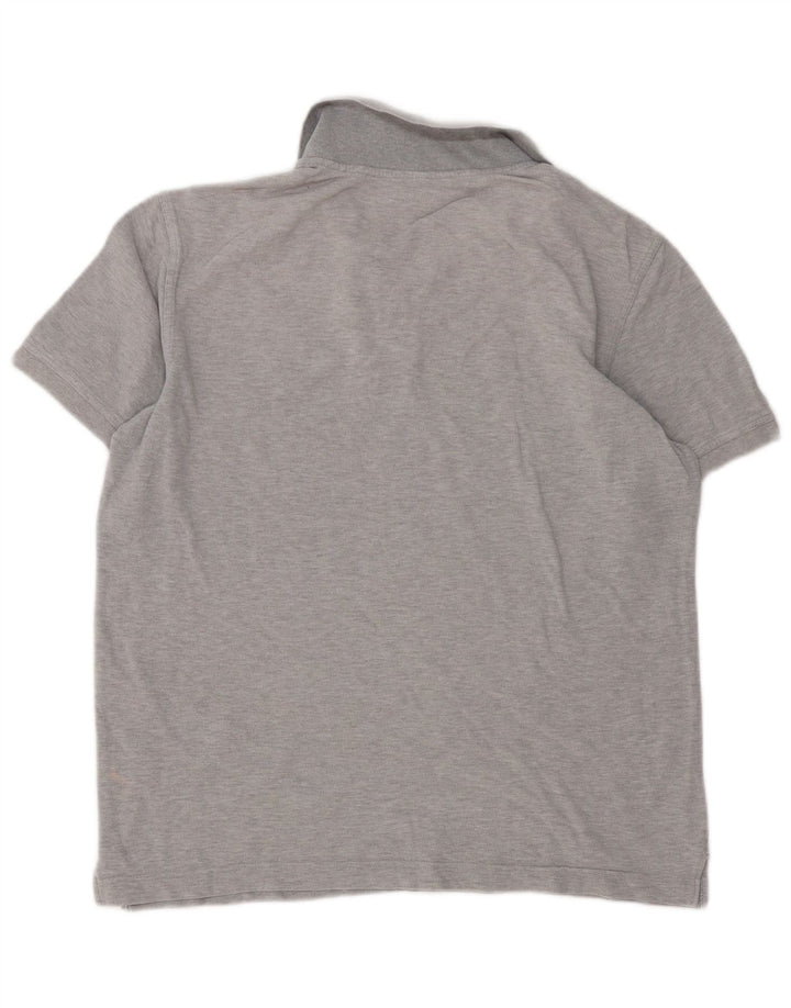 Benetton Herren Poloshirt Mittelgrau meliert