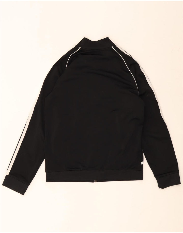 ADIDAS Jungen-Trainingsanzug, Top-Jacke, 10–11 Jahre, schwarzes Polyester