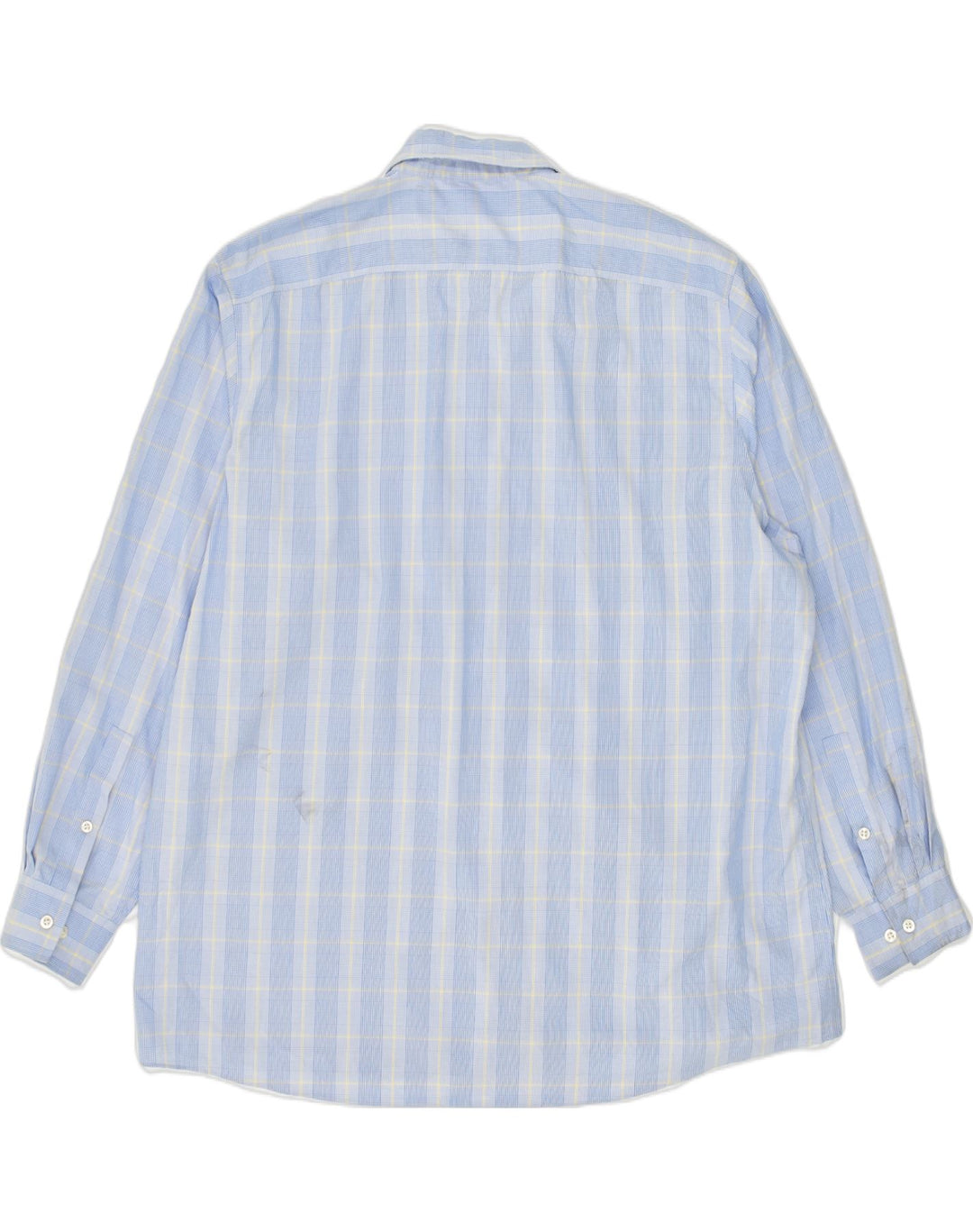MICHAEL KORS Mens Shirt Size 17 1/2 XL Blue Check Cotton | Vintage Michael Kors | Thrift | Second-Hand Michael Kors | Used Clothing | Messina Hembry 