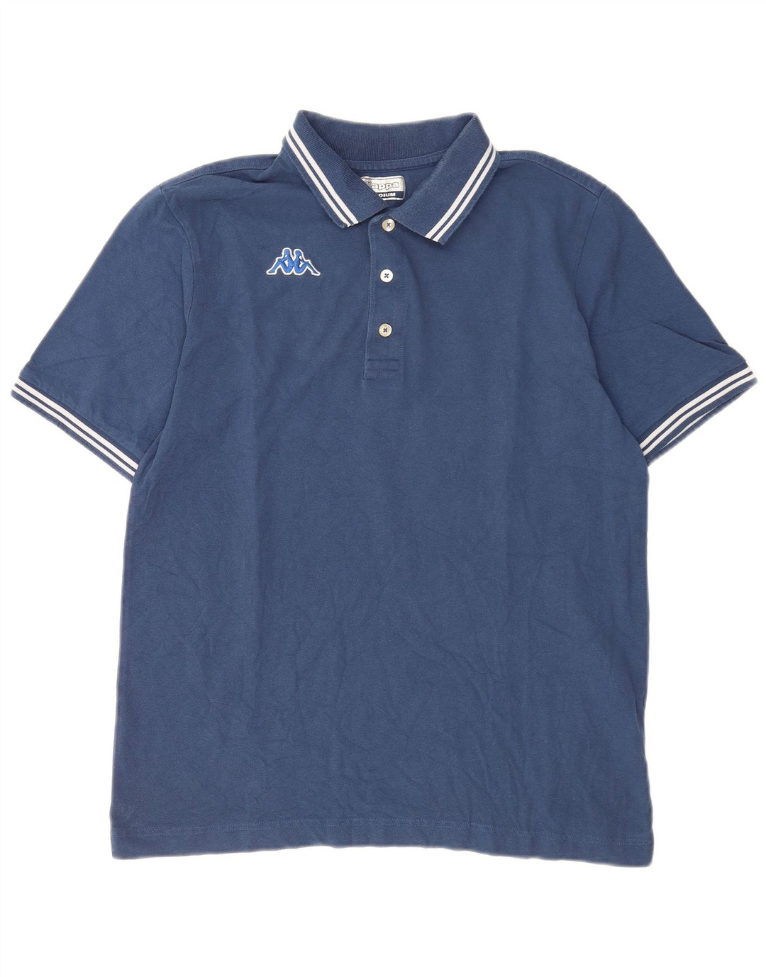 Kappa Herren Poloshirt Mittelblau gestreift