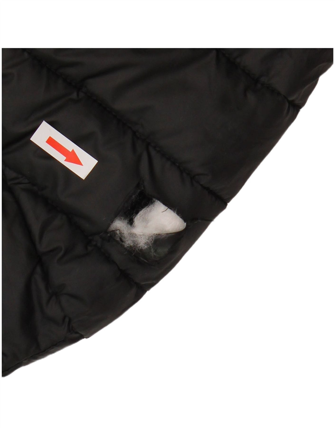 ELLESSE Wattierte Herrenjacke mit Kapuze, UK 40, Größe L, Schwarz, Polyester