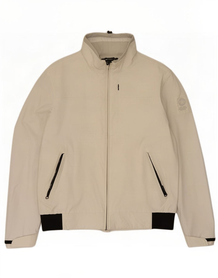 Murphy & Nye Damen Regenjacke UK 18 XL Off White Colourblock