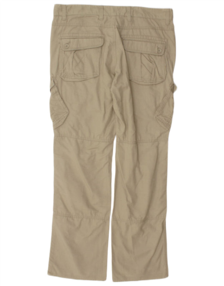 Vintage Herren gerade Cargohose W35 L32 Beige