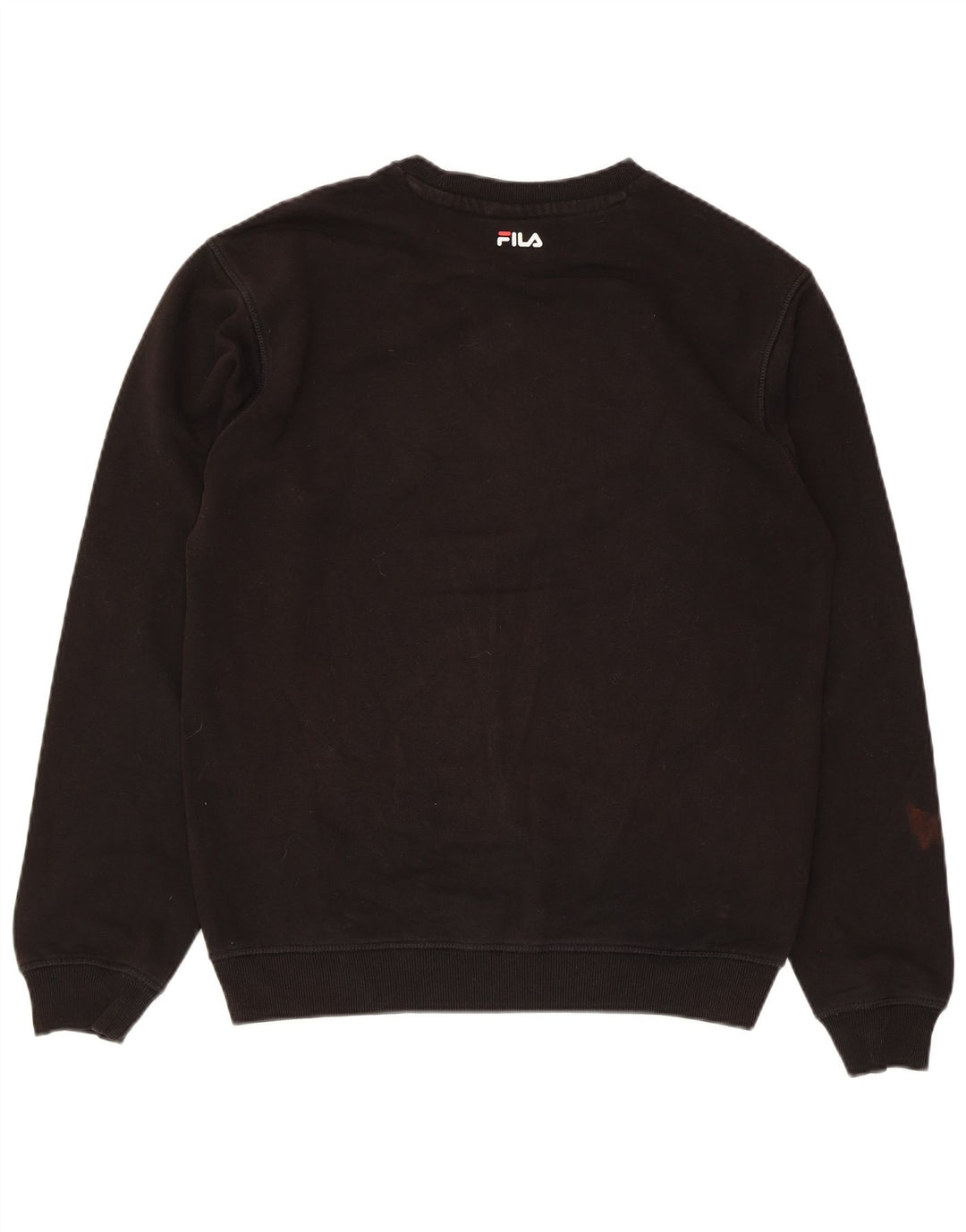 Fila Herren-Sweatshirt mit Grafik, Größe S, schwarze Baumwolle