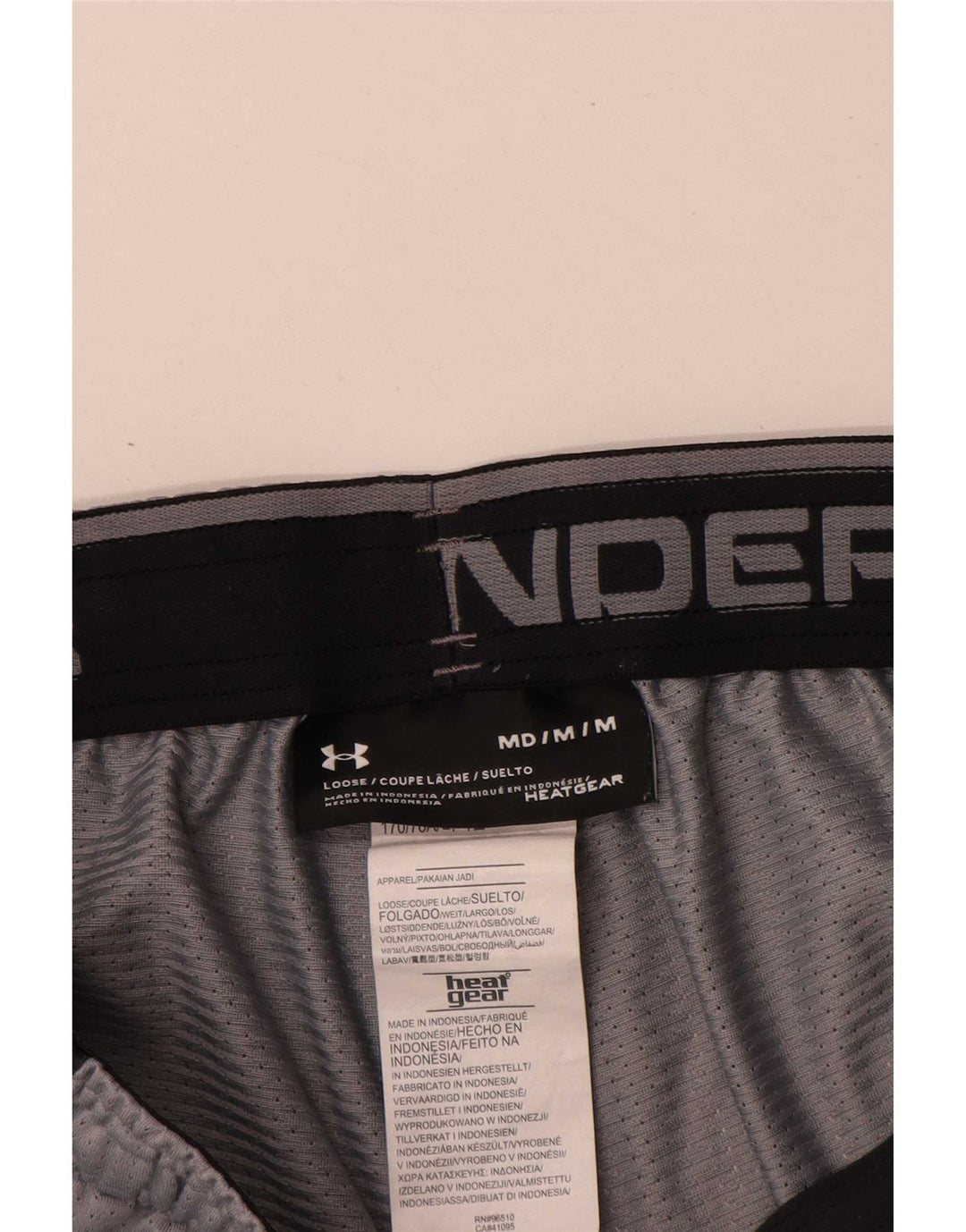 Under Armour Herren-Sportshorts mit lockerer Passform, Mittelgrau, Polyester, Sport
