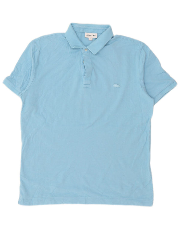 Lacoste Herren-Poloshirt mit normaler Passform, Größe 6 XL, blaue Baumwolle