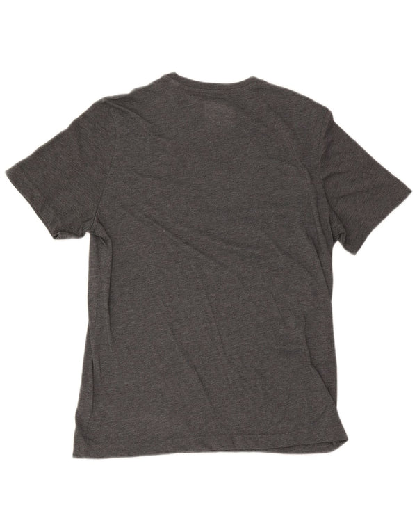 Reebok Mens Regular Fit Graphic T-Shirt Top Large Grey Flecked Polyester