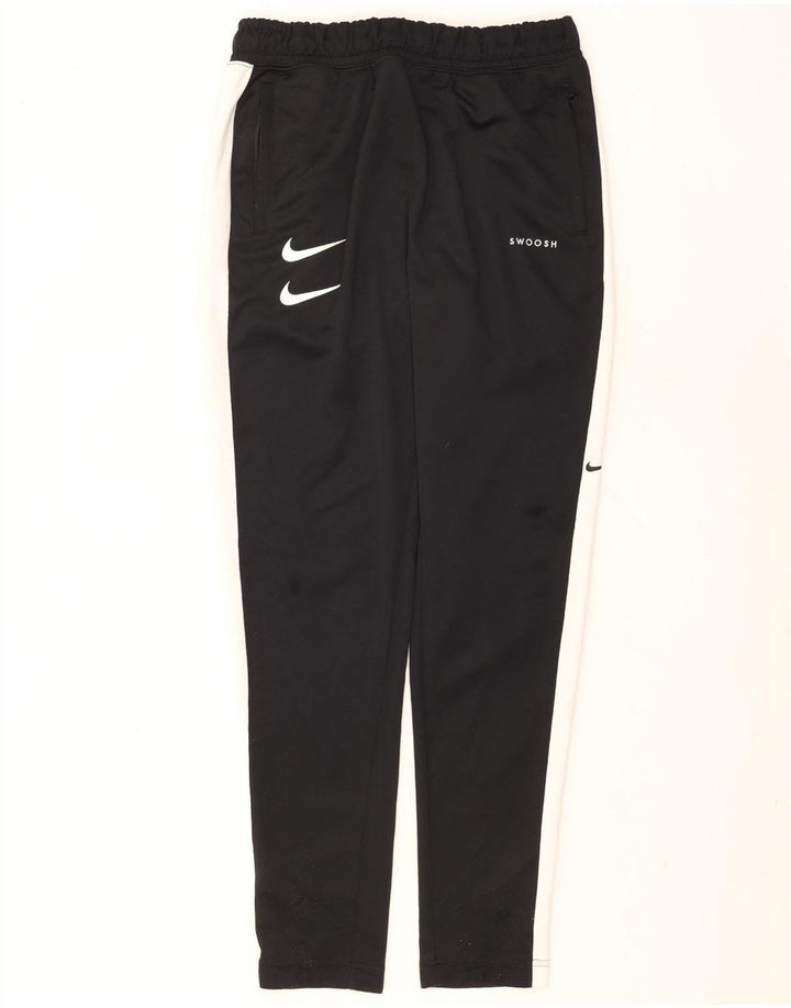 Nike Herren Dri Fit Trainingshose Mittelschwarzes Colourblock-Polyester