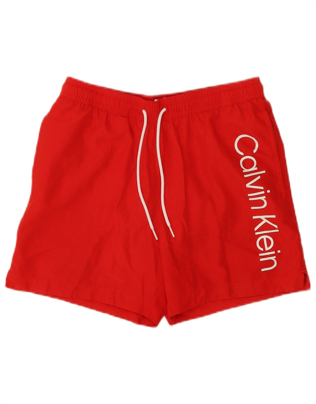 Calvin Klein Herren Badeshorts mit Grafik, Größe S, Rot, Polyester
