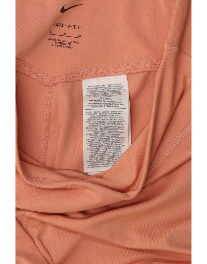 Nike Damen Dri Fit Leggings UK 14 Mittelorange Polyester