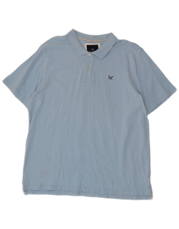 Crew Clothing Herren Poloshirt 2XL Blau Baumwolle