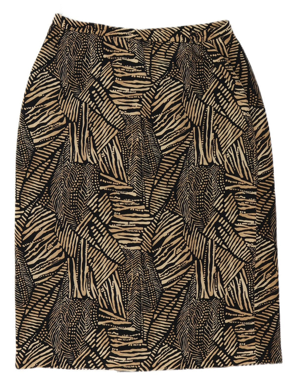 Eastex Damen Bleistiftrock UK 16 Large W36 Schwarzer Animal-Print