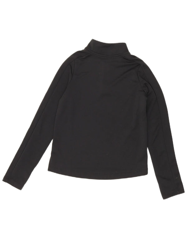 Nike Dri Fit Pullover-Trainingsoberteil für Mädchen mit Reißverschluss, 10–11 Jahre, mittelgroß, Schwarz