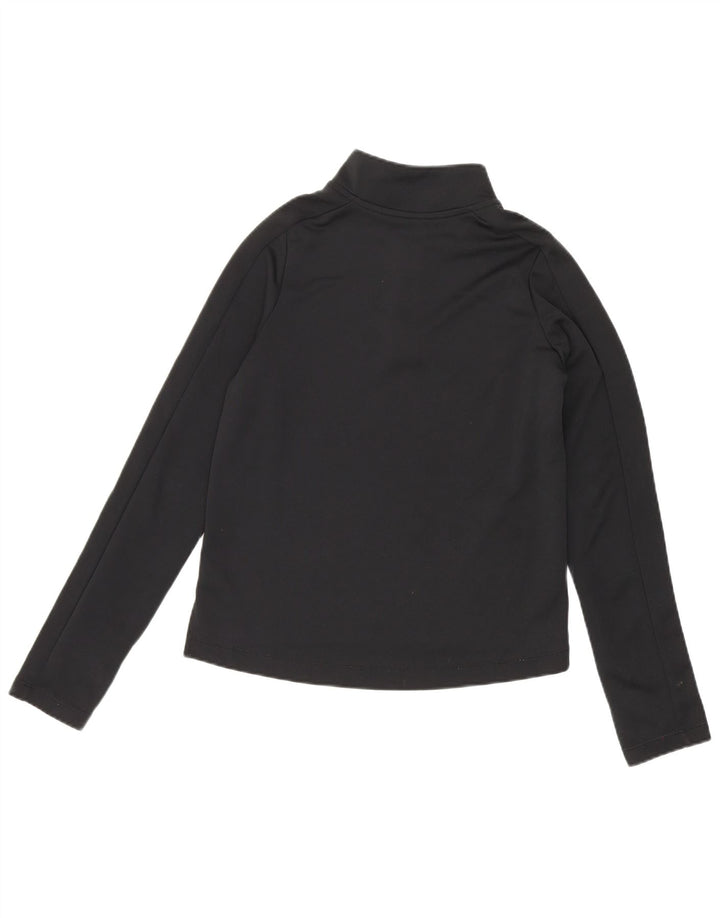 Nike Dri Fit Pullover-Trainingsoberteil für Mädchen mit Reißverschluss, 10–11 Jahre, mittelgroß, Schwarz
