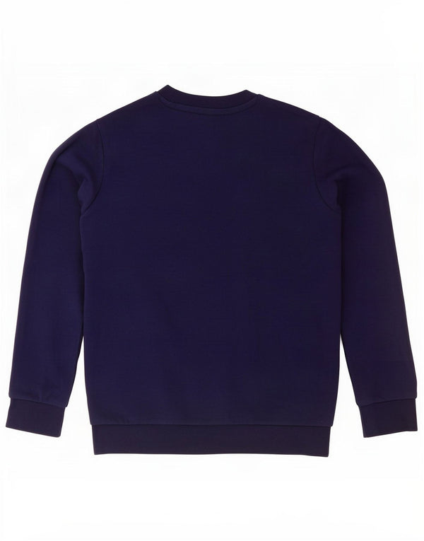 Adidas Jungen Grafik-Sweatshirt-Pullover 10–11 Jahre, marineblaue Baumwolle
