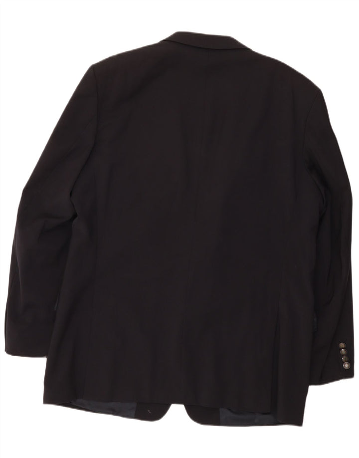Hugo Boss Herren-Blazer mit 2 Knöpfen, EU 54, 2XL, schwarze Wolle