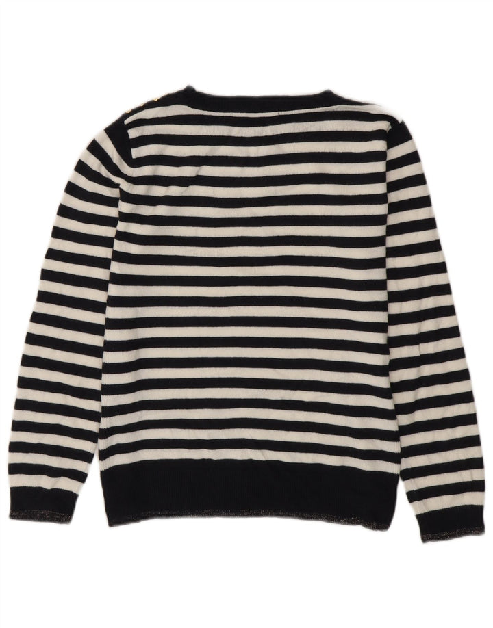 Marks & Spencer Damen-Pullover mit U-Boot-Ausschnitt, Gr. 8, Marineblau