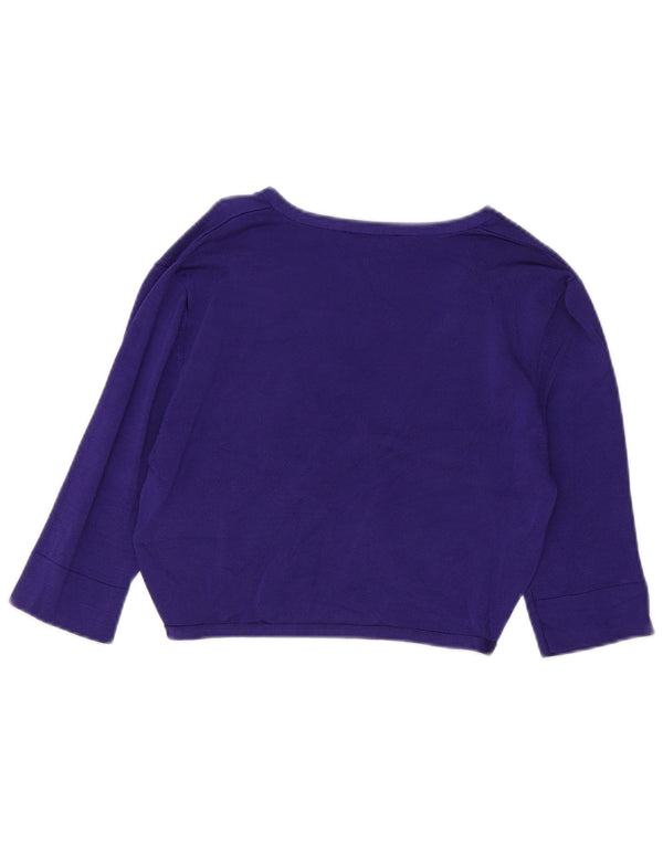 Kurzärmliger Bolero-Pullover für Damen von Phase Eight, UK 12, mittelviolette Viskose