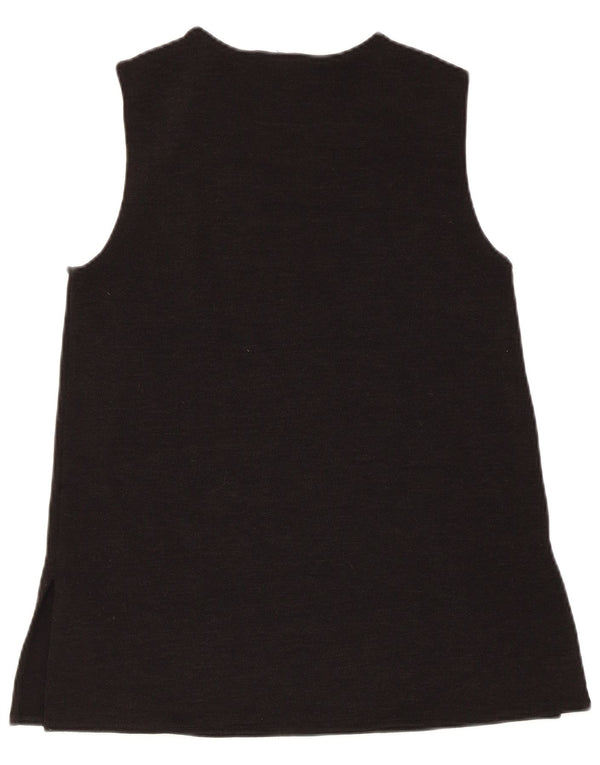 Zara Damen Weste Top UK 10 Small Schwarz