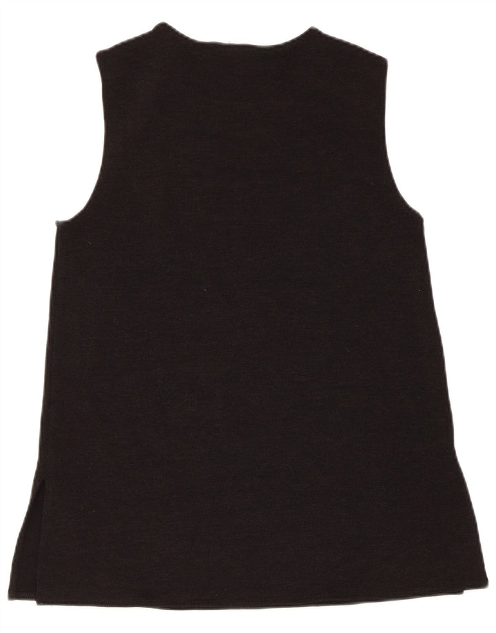 Zara Damen Weste Top UK 10 Small Schwarz