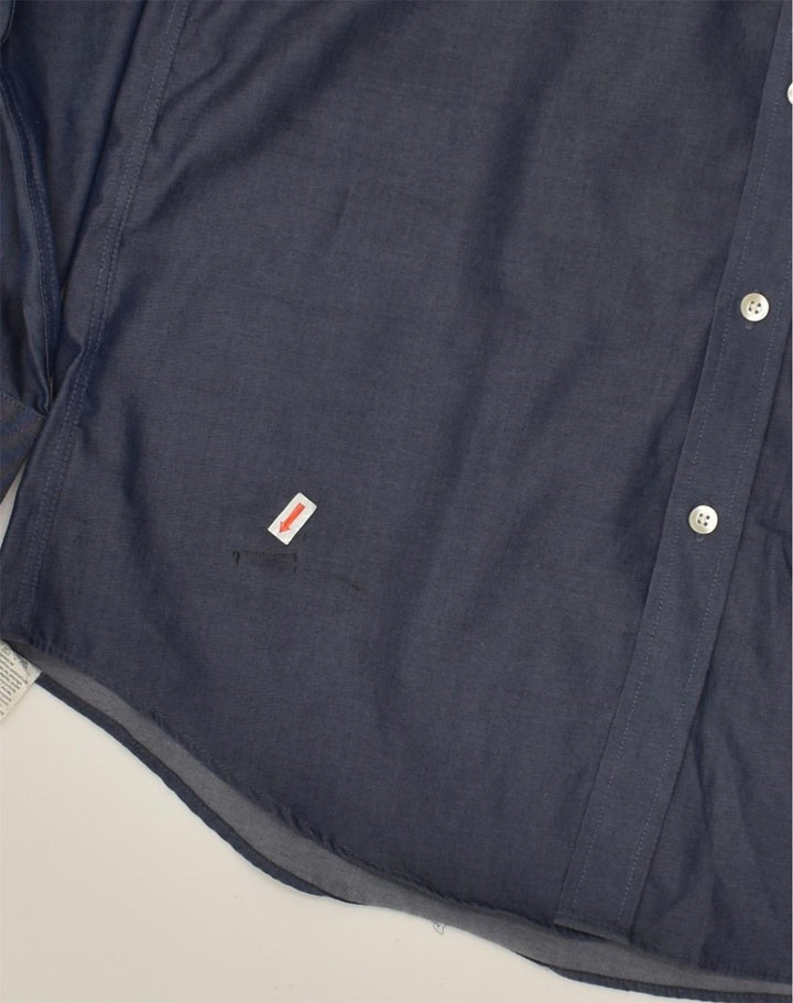 MICHAEL KORS Mens Shirt Size 15 1/2 Medium Navy Blue | Vintage Michael Kors | Thrift | Second-Hand Michael Kors | Used Clothing | Messina Hembry 