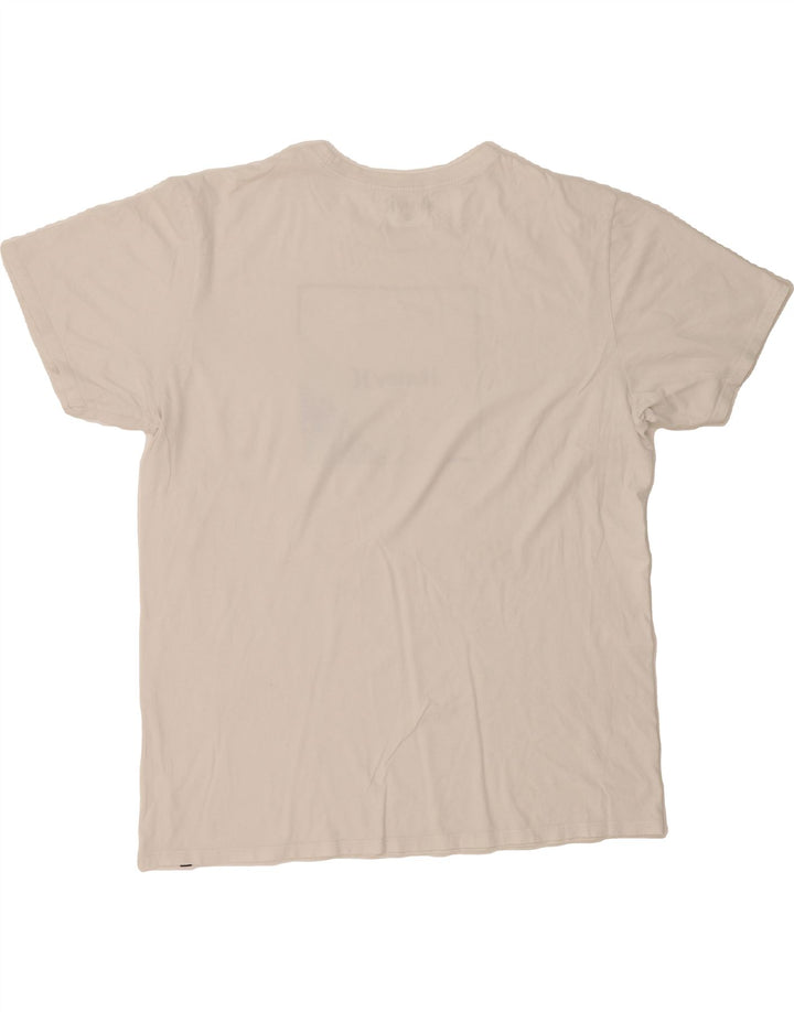 HURLEY Mens Graphic T-Shirt Top XL White Cotton Vintage Hurley and Second-Hand Hurley from Messina Hembry 