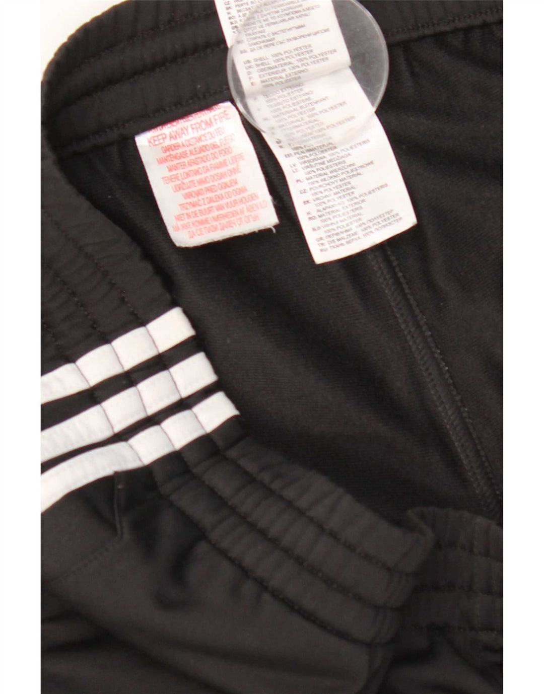 Adidas Damen Trainingshose UK 14 Medium Schwarz Polyester