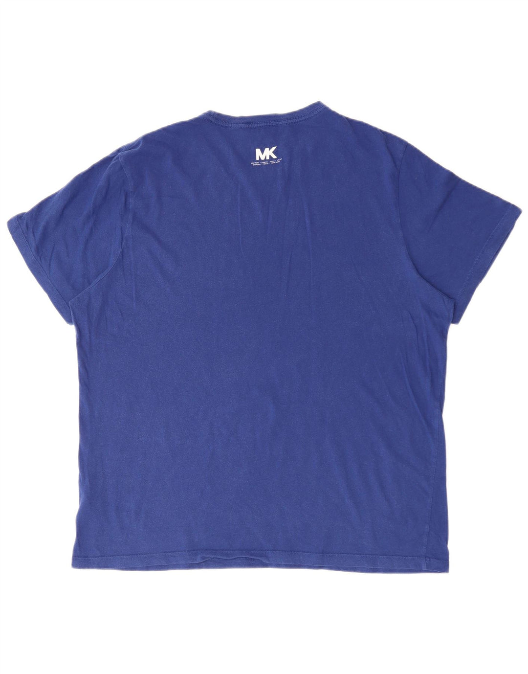 MICHAEL KORS Herren Grafik T-Shirt Top XL Blau Baumwolle