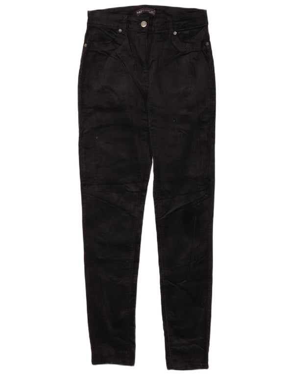 Marks & Spencer Damen Skinny Freizeithose UK 8 Small W26 L29 Schwarz