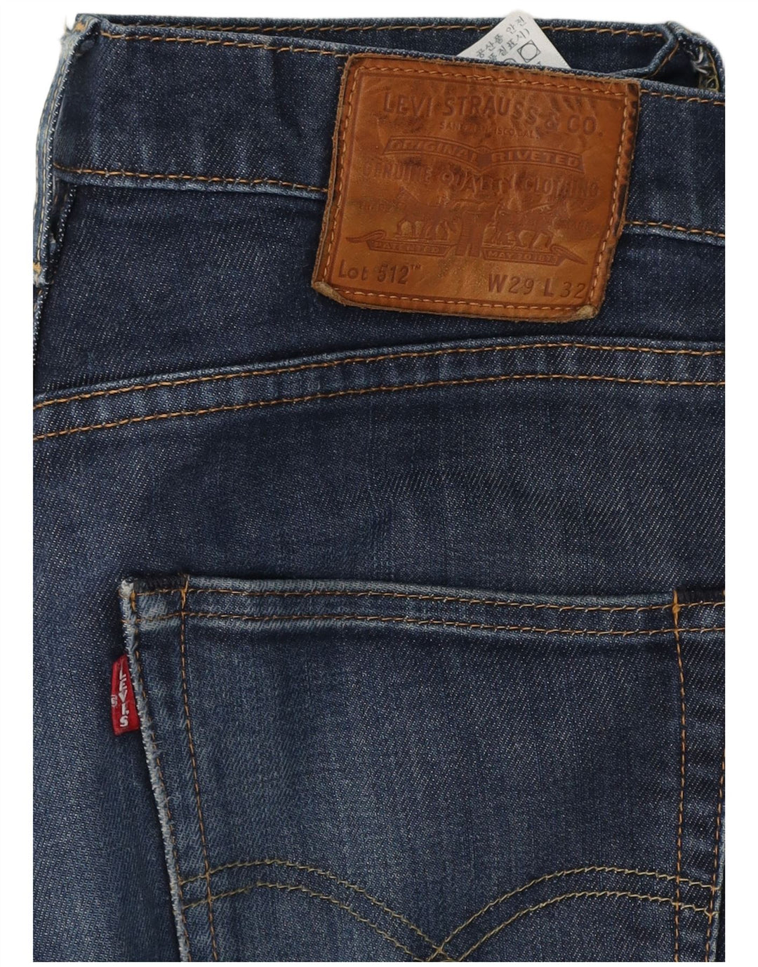 LEVI'S Herren 512 Slim Tapered Jeans W29 L27 Blaue Baumwolle