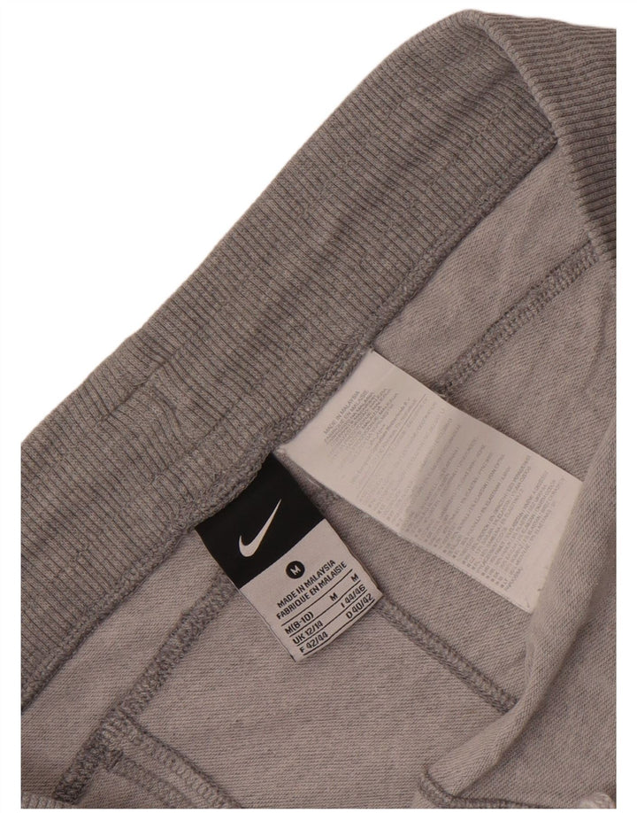 Nike Damen Sportshorts UK 12/14 mittelgraue Baumwolle