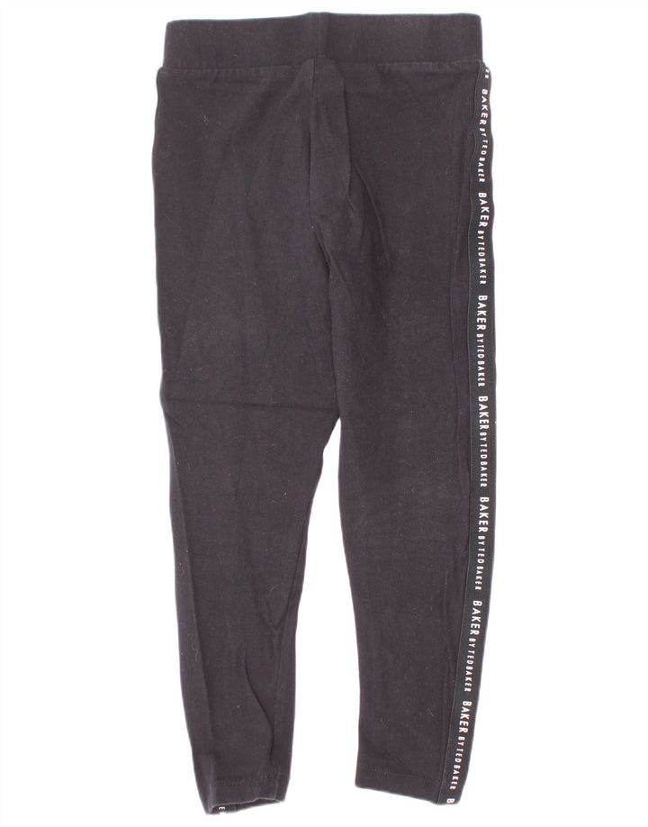 Ted Baker Mädchen-Leggings mit Grafik, 6–7 Jahre, schwarze Baumwolle