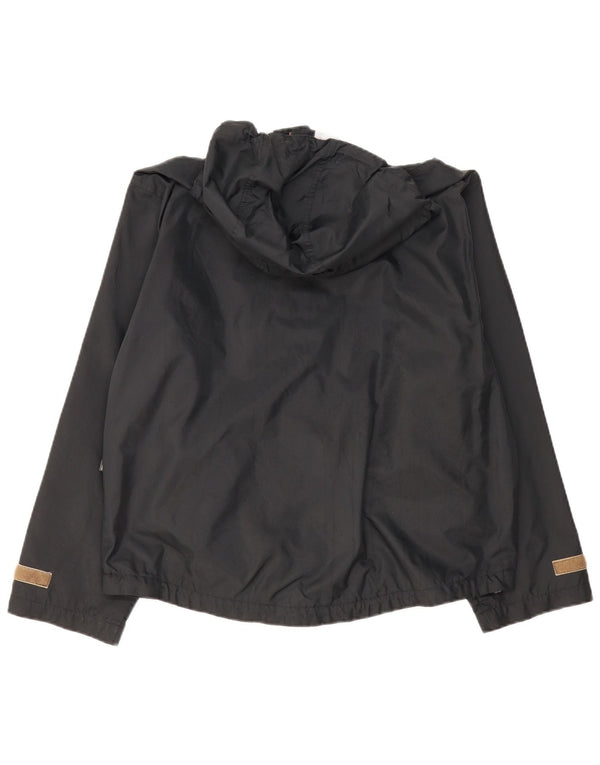 INVICTA Mens Hooded Windbreaker Jacket UK 38 Medium Black Nylon