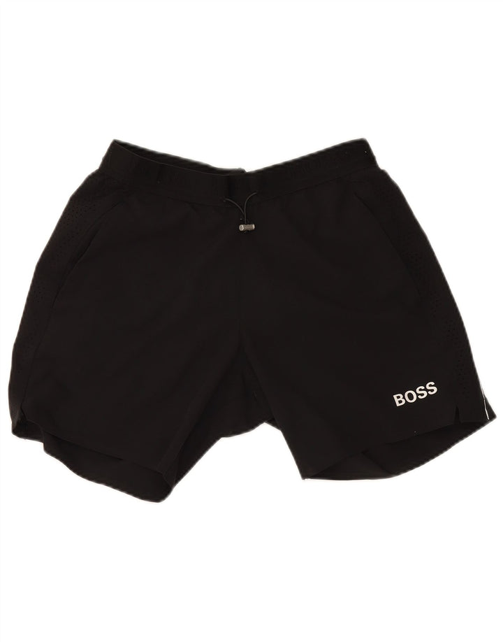 Hugo Boss Herren Sportshorts Small Schwarz Polyester