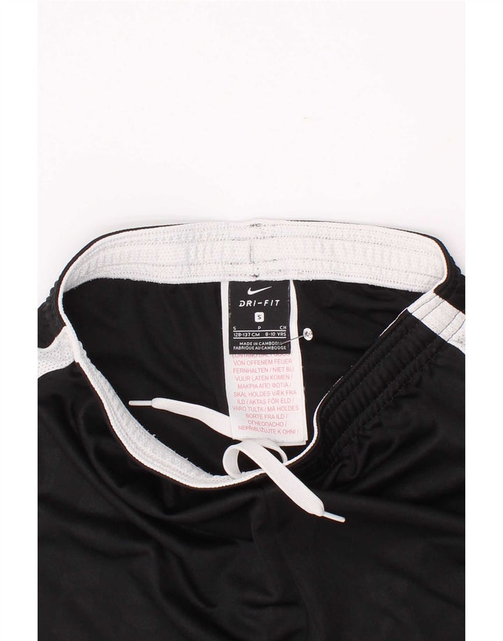 Nike Dri Fit Sportshorts für Jungen, 8–9 Jahre, Größe S, Schwarz, Colourblock-Polyester