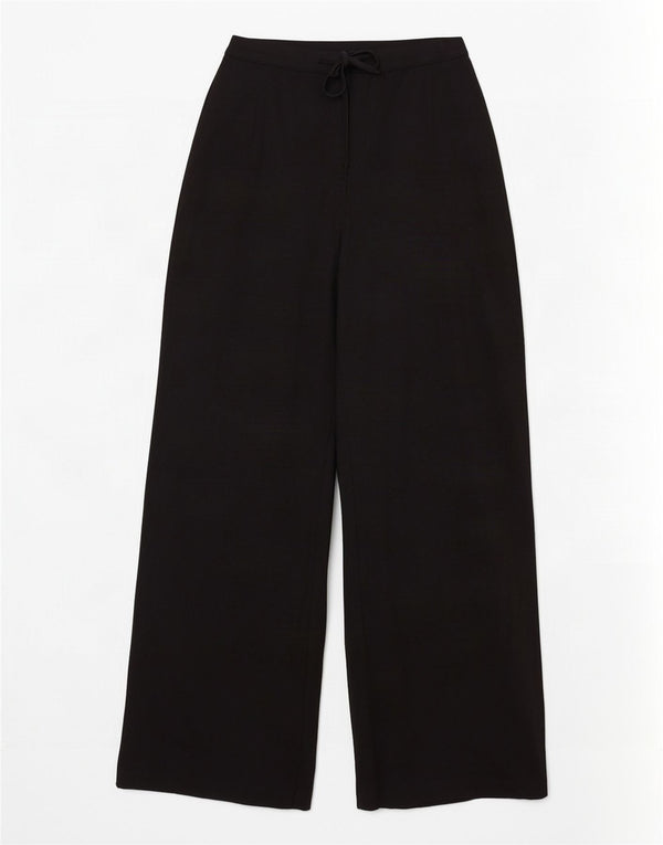 Marks & Spencer Damen-Freizeithose mit hoher Taille, UK 14, Größe L W32 L29, Schwarz