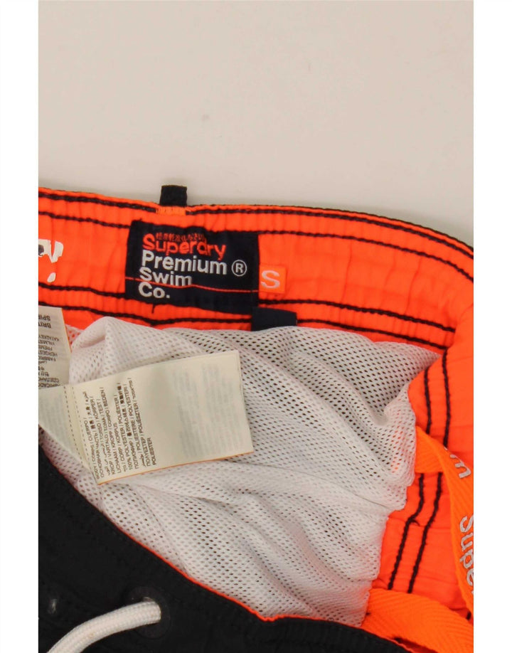 Superdry Damen-Badeshorts mit Grafik, UK 10, Größe S, Marineblau, Polyester