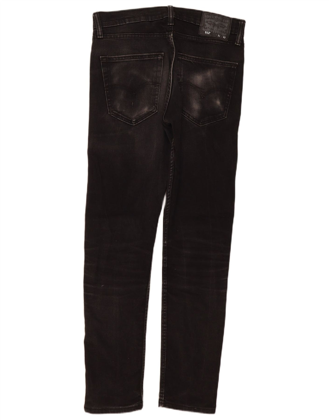 Levi's Herren Slim Tapered Jeans W31 L32 Schwarze Baumwolle