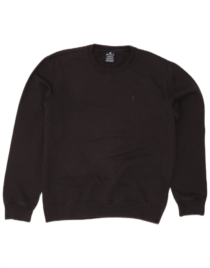 Champion Herren-Sweatshirt-Pullover aus mittelschwarzer Baumwolle