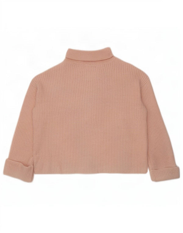 Marks & Spencer Damen-Pullover mit Rollkragen, übergroß, Gr. 14, Mittelrosa