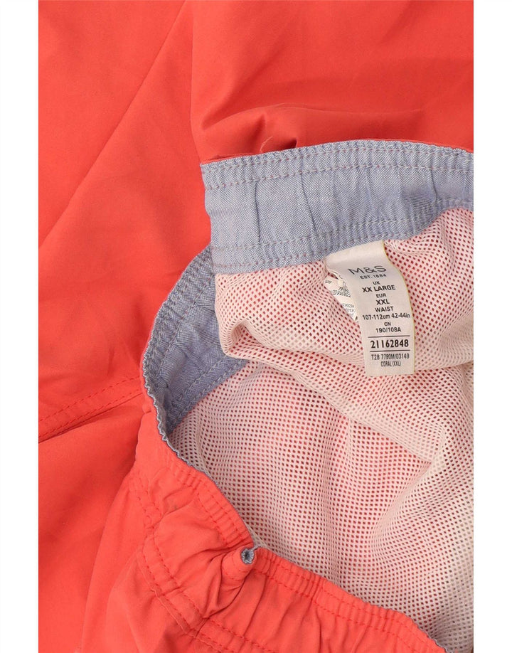 Marks & Spencer Herren Badeshorts 2XL Orange Baumwolle