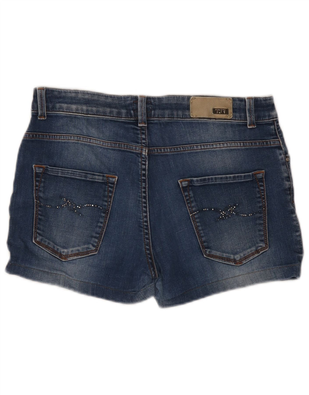 Trussardi Damen Jeansshorts W34 Large Marineblau